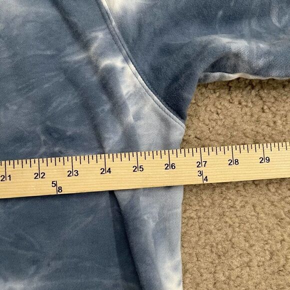 Disney Parks Stitch Hoodie Size XXL Adult Tie Dye Blue Crewneck Sweatshirt - Picture 9 of 10